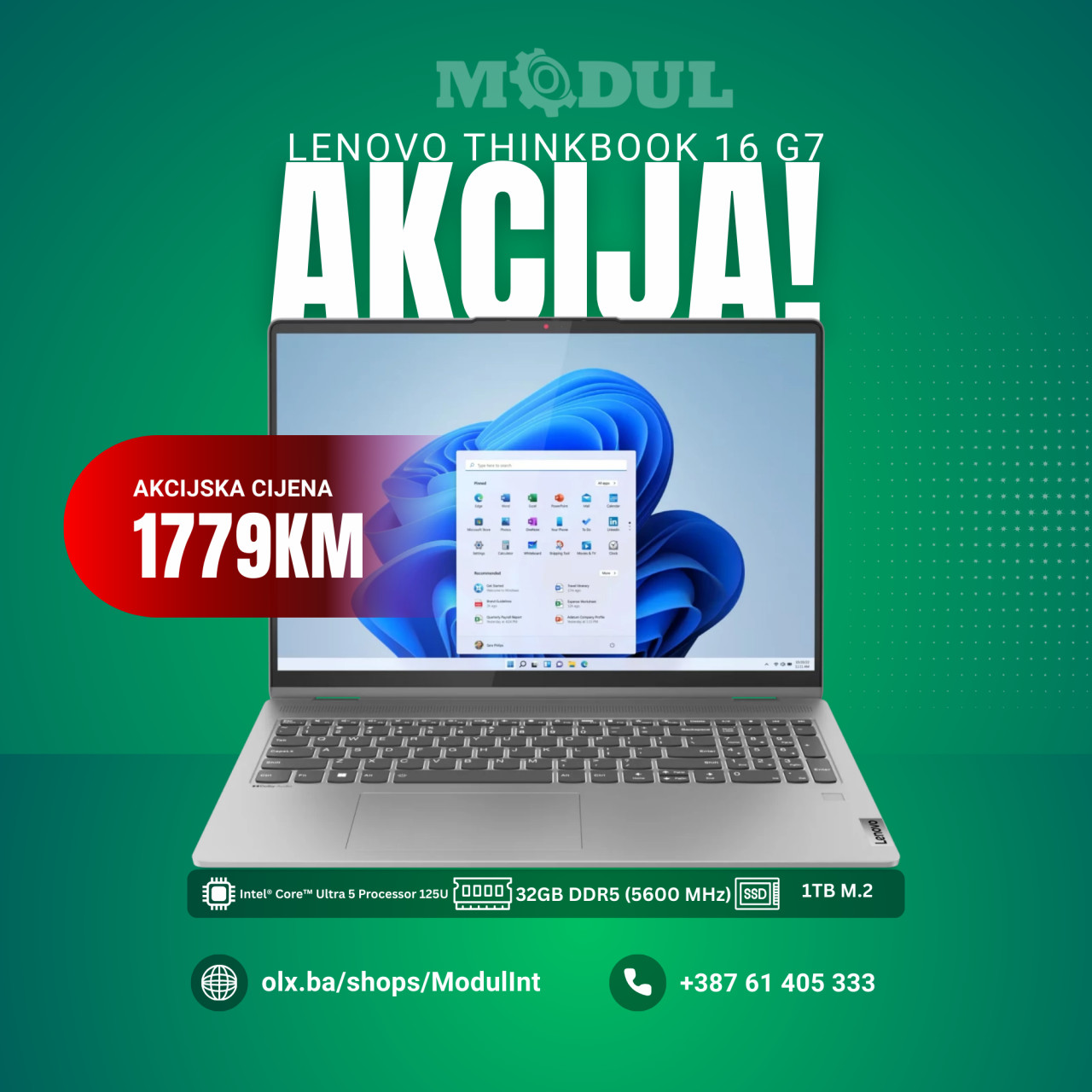 AKCIJA! Lenovo ThinkBook 16 G7