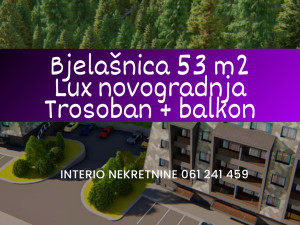 Bjelašnica Trosoban apartman 53 m2 sa balkonom LUX novogradnja
