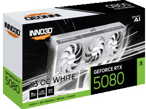 INNO3D NVIDIA RTX 5080 X3 OC WHITE 16GB GDDR7 256bit