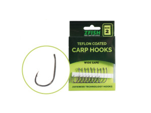ZFISH Teflon Coated Wide Gape Size; 2, 4, 6 Šaranske udice