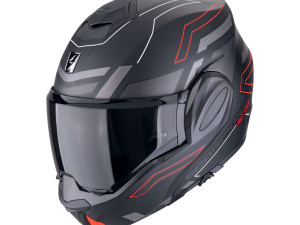 Scorpion EXO TECH EVO Flip Back CONQUER crvena