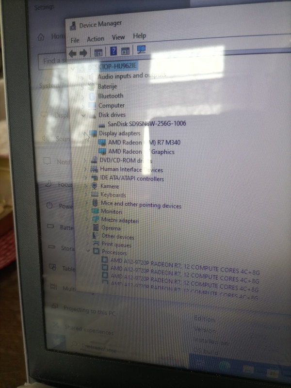 Laptop HP Pavilion AMD A12-9720P 8GB ddr4 256SSD Radeon R7 grafik