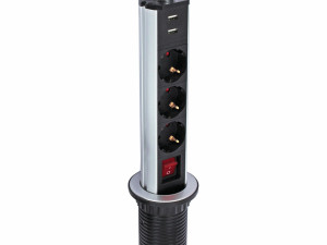 COMMEL Popup uticnica 234-181,3struka + 2x USB L=2 m (KOM)