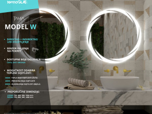 LED OGLEDALO - MODEL W