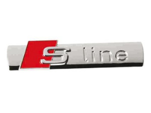 Metalni natpis S line chrom
