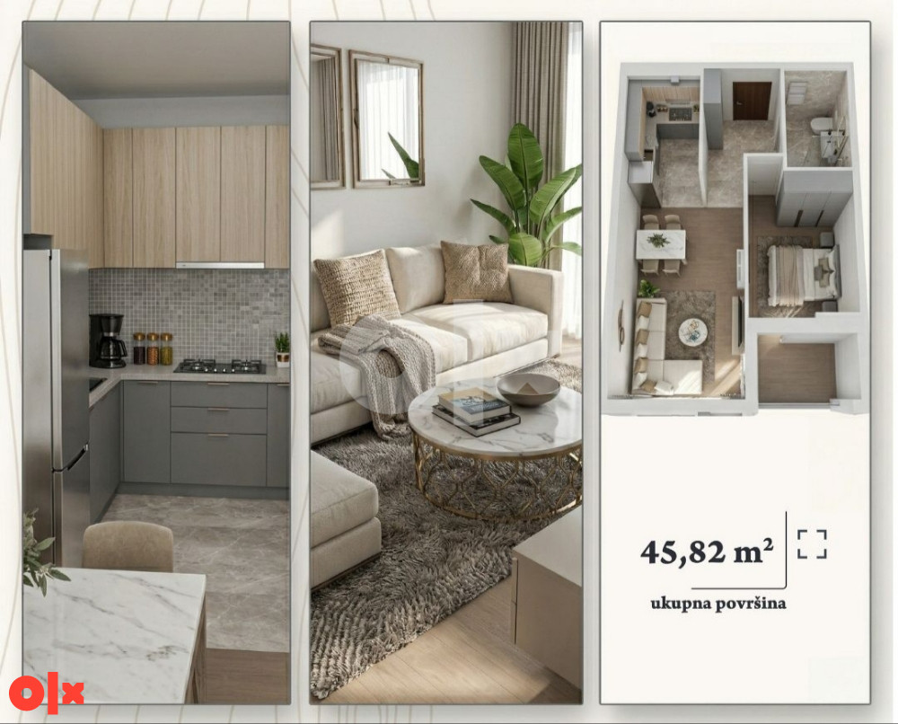 PRODAJA 2.0stan, 45.82m2 Hiseta uz Vrbas 2