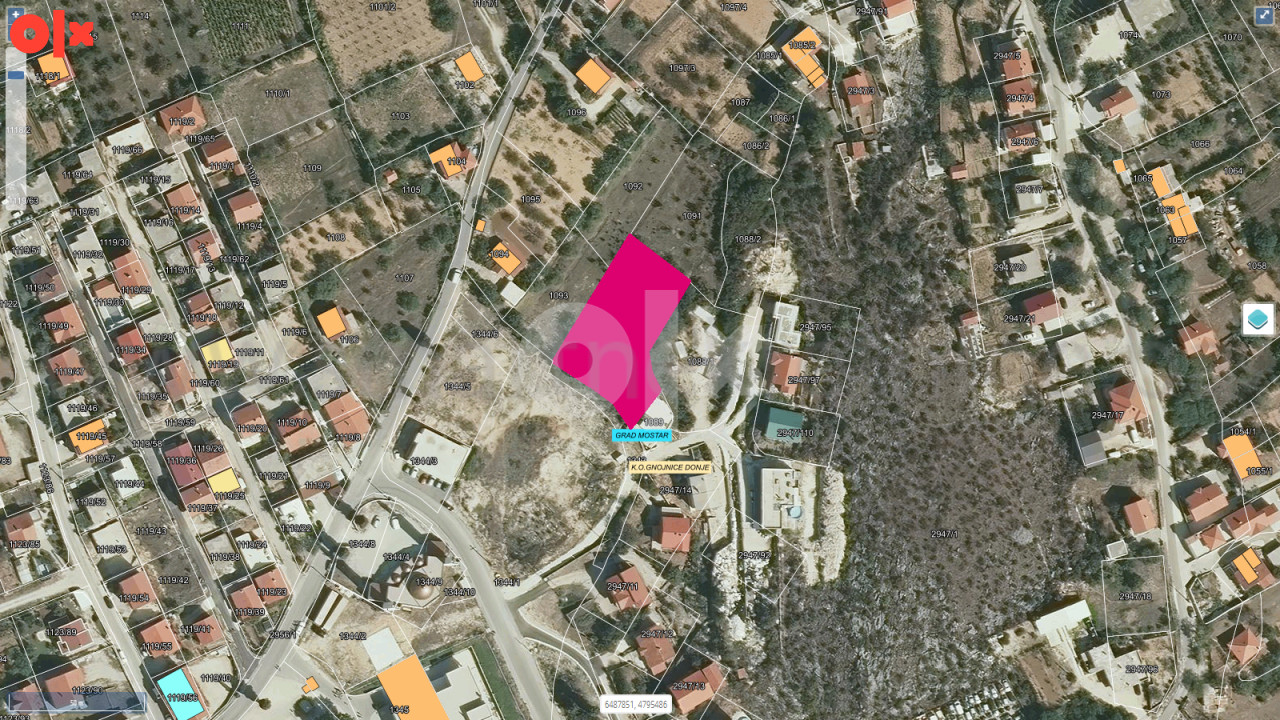 Zemljište u naselju Gnojnice, Mostar (1762m2) 3