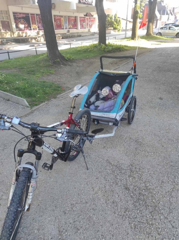 Qeridoo sportrex 2 prikolica biciklo