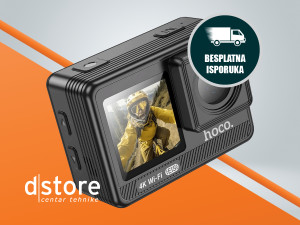 hoco. Sportska kamera, 1.3"/ 2" IPS LCD, 4K UHD, dstore