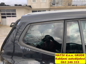 BOČNO staklo zadnje DESNO Opel Zafira C 2014