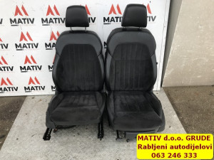 Sjedišta interijer KOMPLET KOŽA ALCANTARA Škoda Superb 3 2018