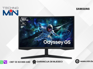 Monitor Samsung LS27CG554EUXEN G5 G55C, 27" Curved VA, QHD, 165Hz