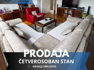 Na prodaju četverosoban stan, naselje Obilićevo