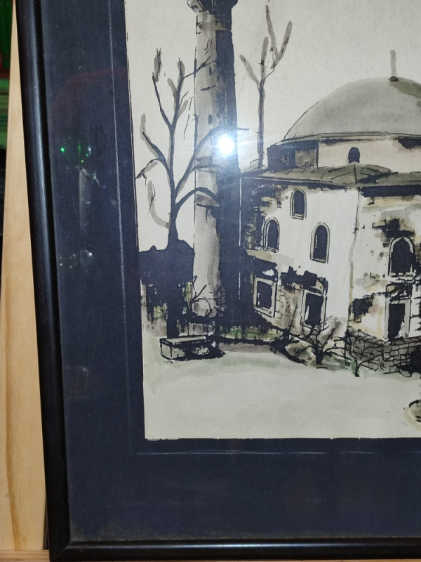 Vintage slika akvarel