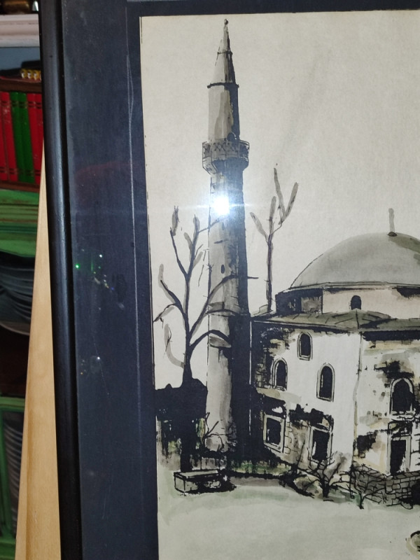 Vintage slika akvarel