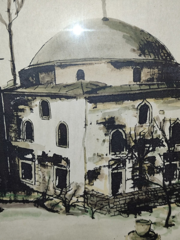 Vintage slika akvarel