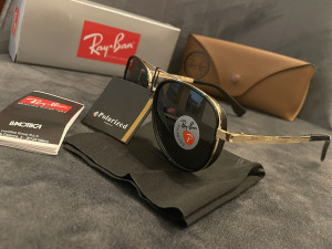 Suncane naocale RayBan Gold/Black polaroid