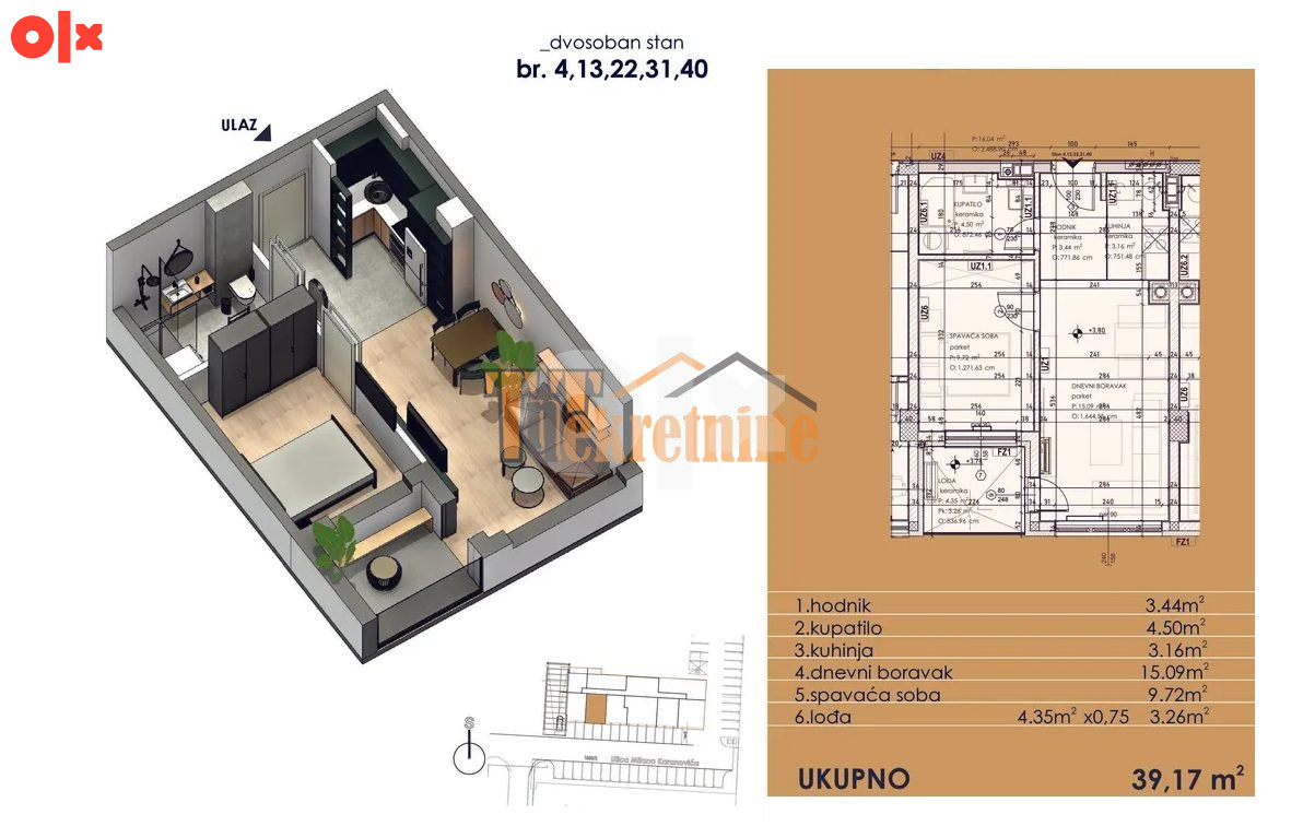 Prodaja stanova u izgradnji - Borik 14