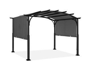 TENDA/PERGOLA 3x3.6m siva GH-LB-01 sa zakrivljenim krovom