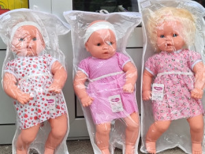Beba ćela gumena krpeni trup, 6o cm igracke