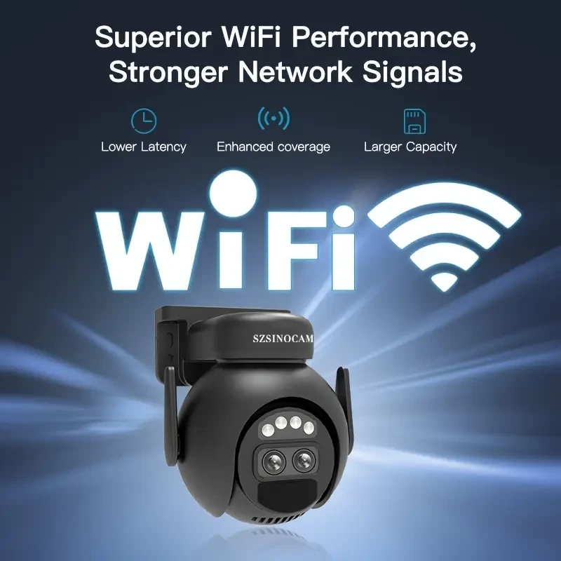 SZSINOCAM WIFI Sigurnosna Kamera 2K Nadzorna Kamera HD Video