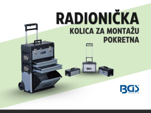 Pokretna montažna kolica | 3 odjeljka / BGS 2002