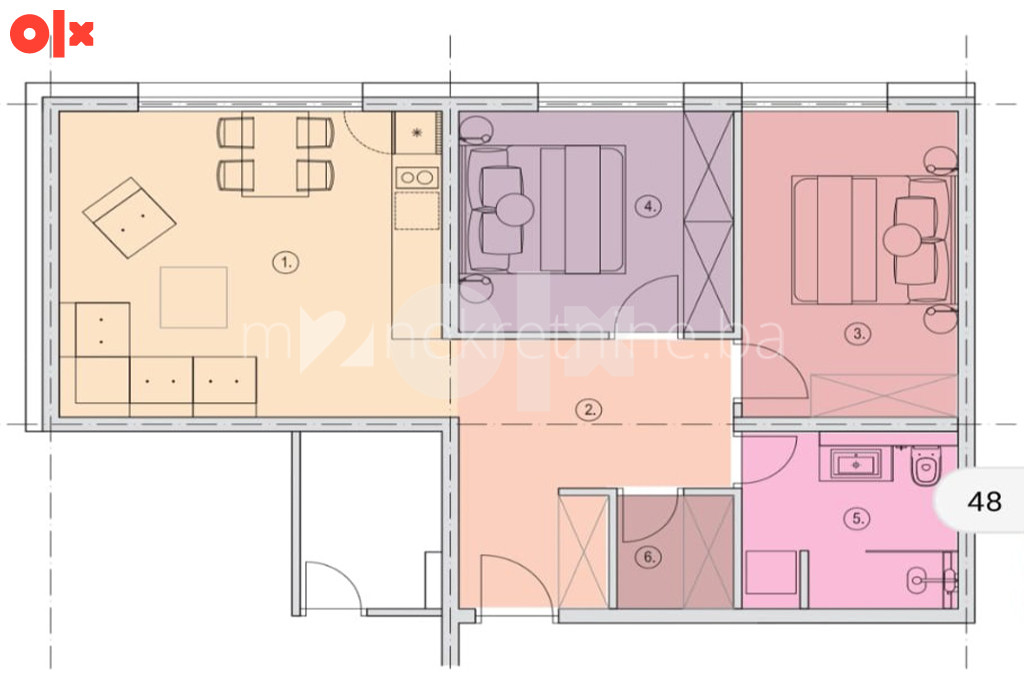m2: Bjelašnica / trosoban apartman 60m2 / Phoenix aparthotel 14