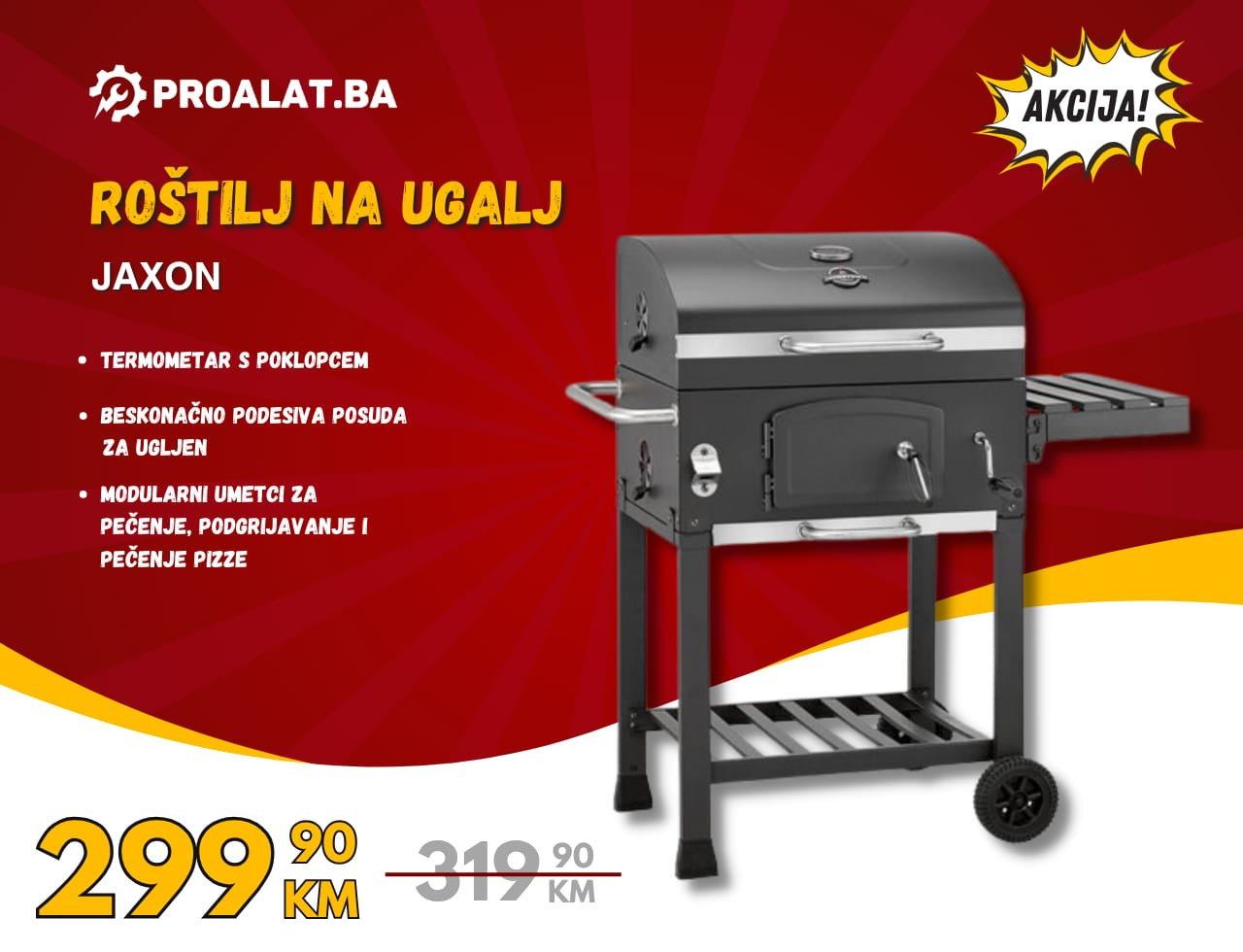 Jamestown roštilj na ugljen Jaxon