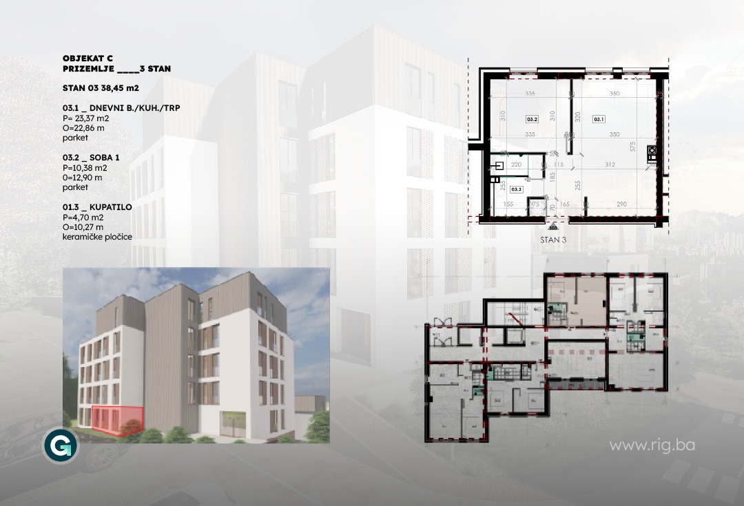 DVOSOBAN STAN / BREKA HILLS RESIDENCE / PRODAJA pnk 12