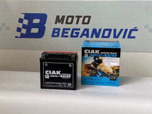 Akumulator MOTO SKUTER CIAK AGM 12V 12Ah D+ YTX14L-BS
