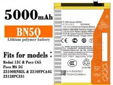 Xiaomi Baterija Redmi 13C Poco C65 M6 5G BN5Q Original