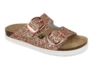 Anatomske papuče Grubin Adonis puder šljokice