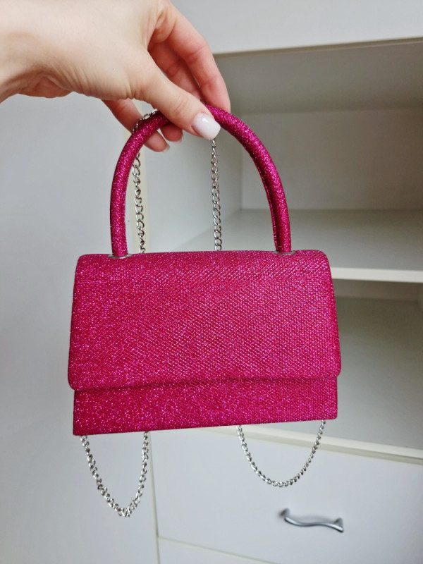 Ženska pink torba sa šljokicama