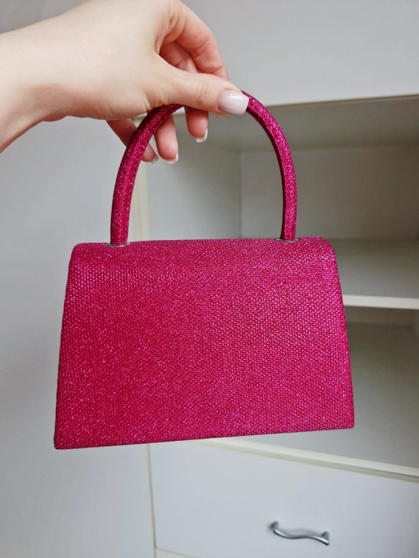 Ženska pink torba sa šljokicama