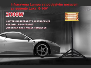 Infracrvena Lampa za susenje Laka Boje 2000W Profi