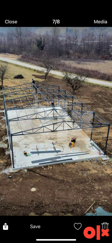 Metalna konstrukcija 20x12x4m 3