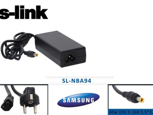 Zamjenski punjač za Samsung laptope 60W 19V 5.5x3.0