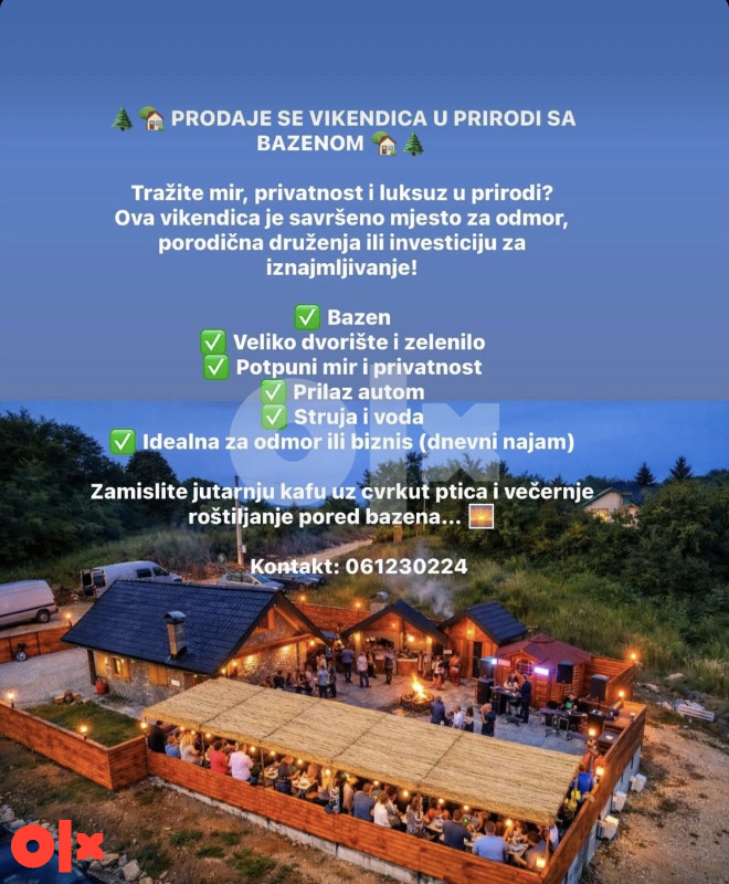 BAZEN BOSANSKA KUCA Moze prodaja i zamjena! 061/230/224 15