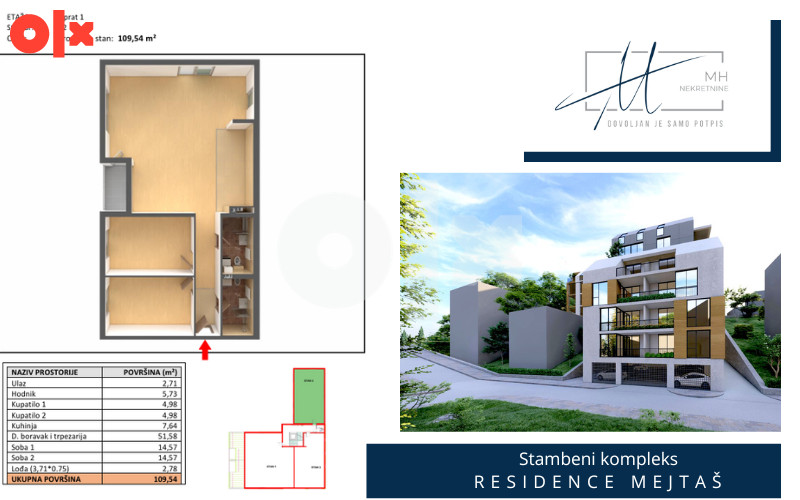 Mejtaš | Stan 109,19m2 | Novogradnja | Centar 14