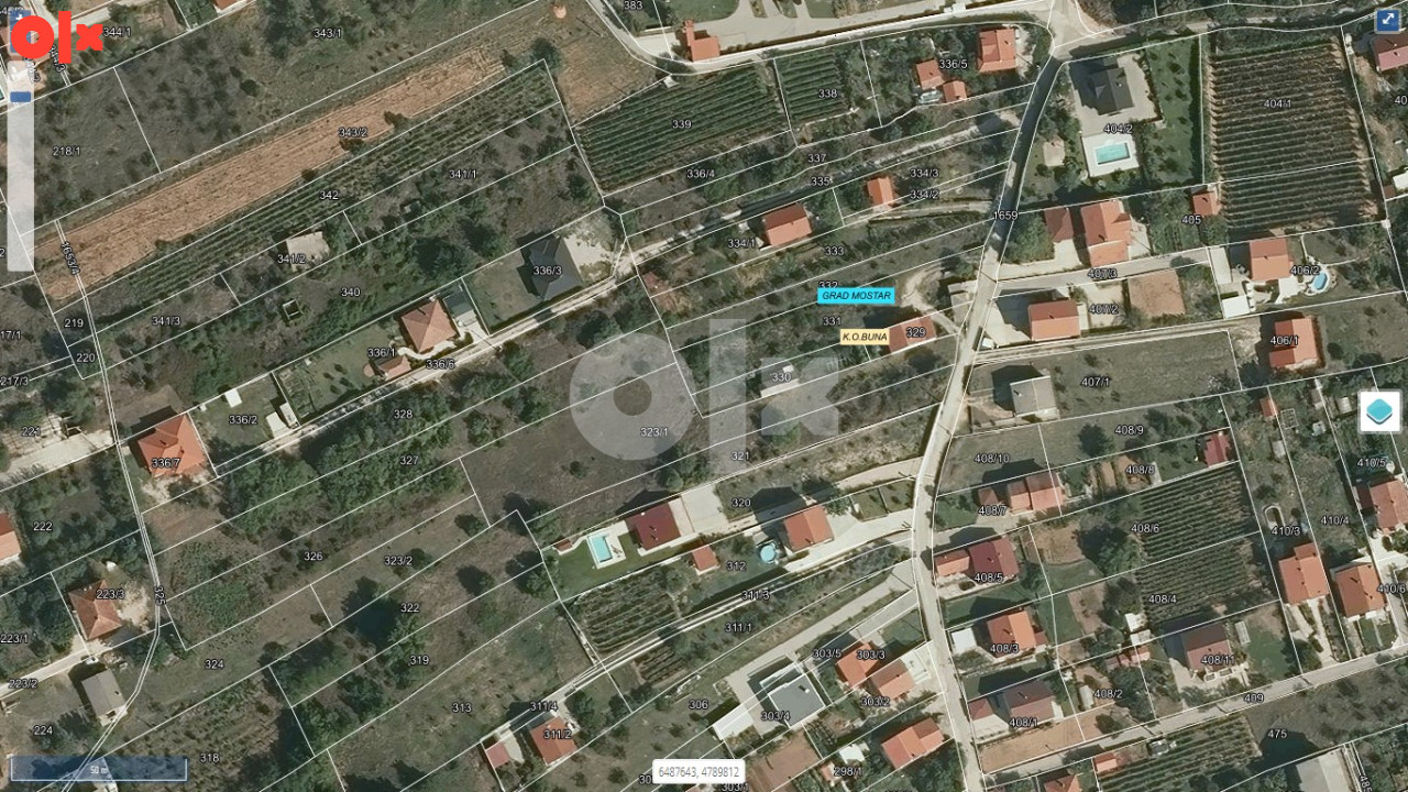 Zemljište - Mostar - Buna - Sadovi - 2.700 kv m2