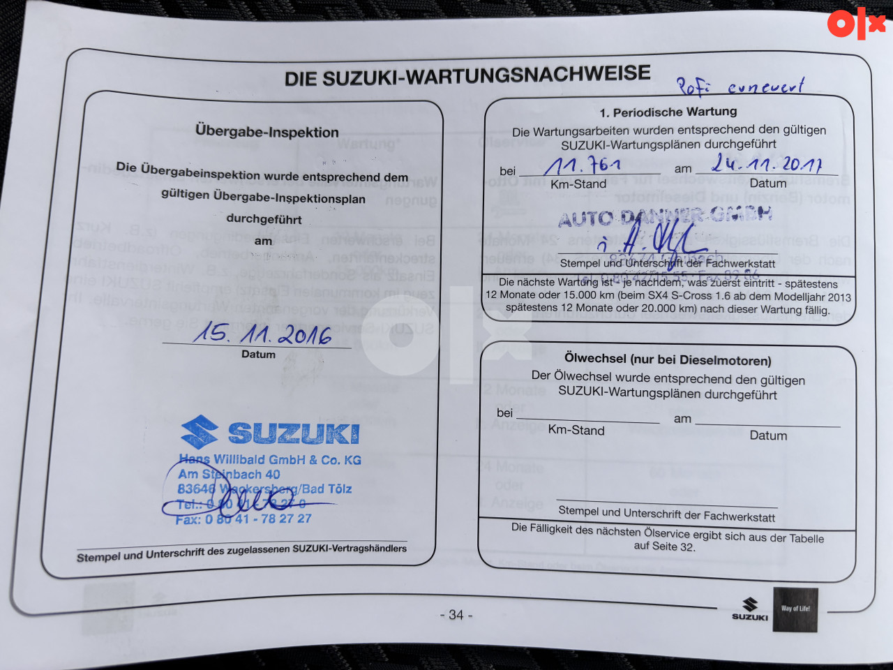 Suzuki Jimny 2016 62000 Presao