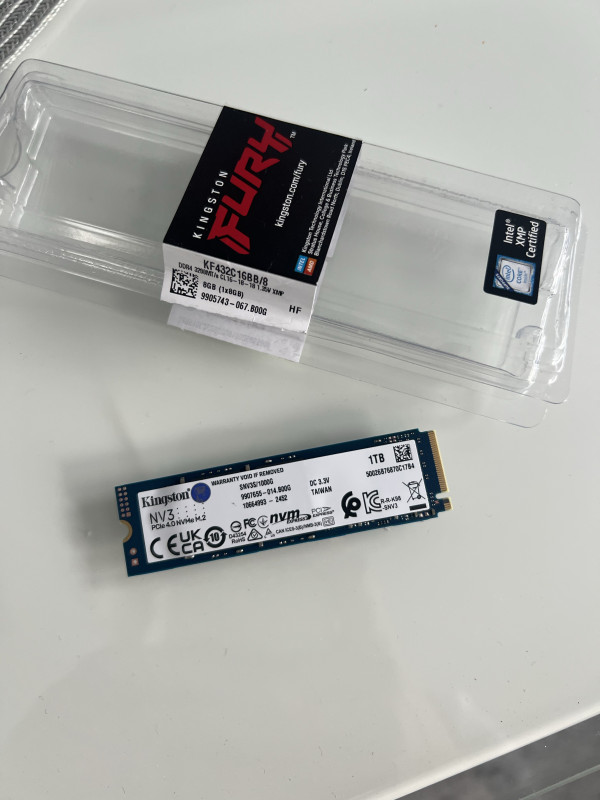 Kingston SSD 1TB NV3 M2