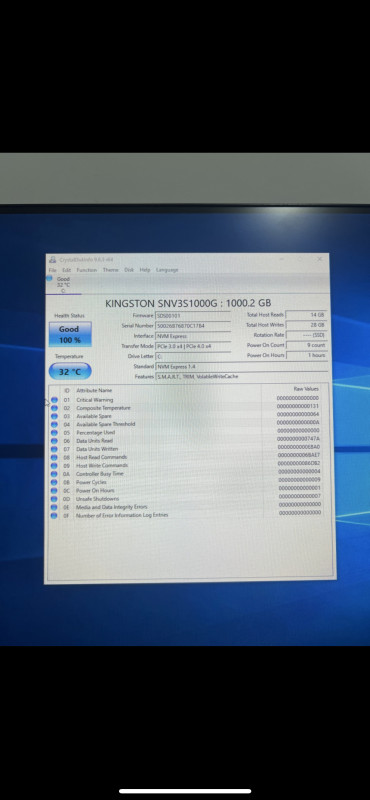 Kingston SSD 1TB NV3 M2