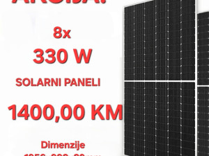 SOLARNI PANELI 8x 330 W= 1400,00 KM