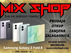 Samsung Galaxy Z FOLD 8 5G 12GB/512GB Garancija*Zamjena FOLD8 DS