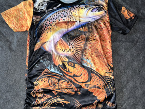 Majica Dres za ribolov majica pastrmka trout