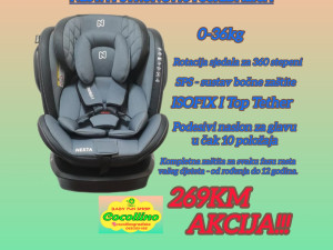 Auto sjedalica 0-36 kg ISOFIX rotacija
