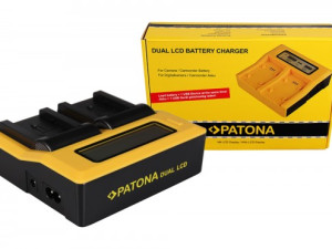 PATONA Dual LCD USB punjač za Canon BP808 BP-808 BP819 BP-819...
