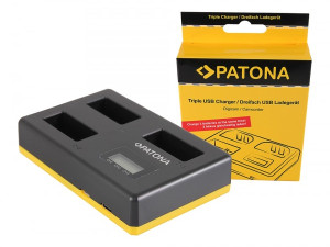 PATONA USB trostruki punjač f. Canon LP-E17