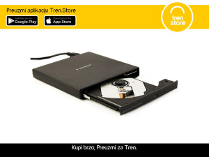 Eksterni CD čitač Gembird DVD-RW Slim Black 04